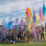 Home-Start Stroud and Gloucester’s inaugural Colour Run at Cashes Green Primary School
