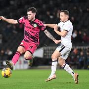 Action shots from Forest green Rovers' 2-0 defeat at MK Dons in League Two