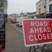 An emergency road closure is in place in Kendrick Street, Stroud