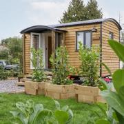 One of the three shepherd huts  Image: Sykes Cottages