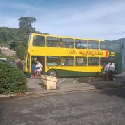 Calls have been put forward to extend the route of the 62 service - photo of the 62 parked in Dursley bus station by David Smith