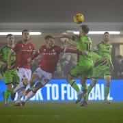 Forest Green have issued a warning about anti-Welsh chants ahead of a crunch away match against Wrexham. Image from their previous encounter this season: Pro Sports Images
