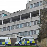 Stroud police station stock image