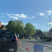 Traffic chaos near Sainsbury's in Stroud