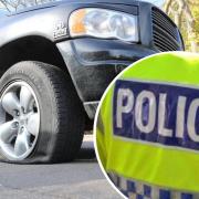 Multiple vehicles had their tyres slashed in Spring Hill, Nailsworth, police say (library image)