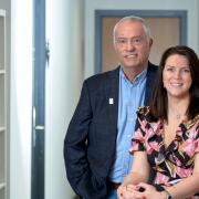 Nick Gazzard, founder of the Hollie Gazzard Trust, and Jodie Fraser, chair of the trustees