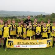 Randwick FC Under 12’s Severn Valley League Champions with manager Alex Brookes