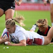 Mackenzie Carson in action for England against Canada last September