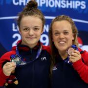 Maisie Summers-Newton, left, outshone Ellie Simmonds, right, three years ago in Tokyo (Steven Paston/PA)