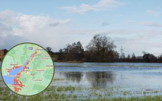 These areas near Bristol could be underwater by 2040. Credit: Canva/Climate Central