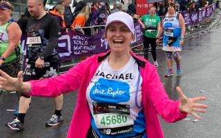 Rachael West at the London Marathon last month