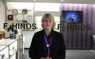 Belinda McCarthy retires after more than 40 years at the F.Hinds branch in Stroud