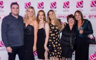 The Berry Blue Catering team at the awards - Nick Bowden, Hannah Vincent, Michelle Lockyear, Alison Estop, Mandy Watkins and Louise Brown