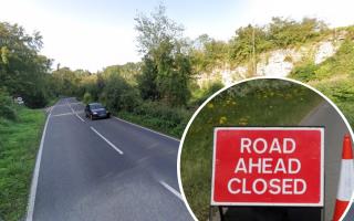 Frocester Hill will be closed 24/7 for three weeks due to a landslide