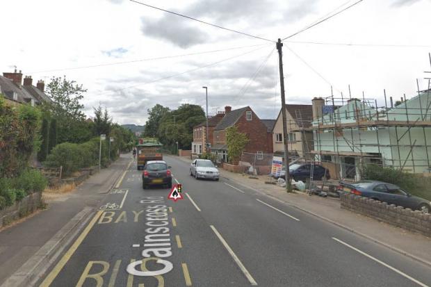 Roadworks are likely to cause delays in Cainscross Road, Stroud